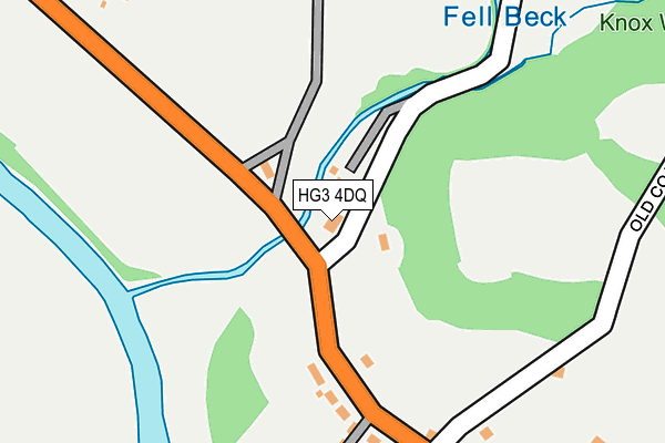 HG3 4DQ map - OS OpenMap – Local (Ordnance Survey) HG3 4DQ map - OS OpenMap – Local (Ordnance Survey)