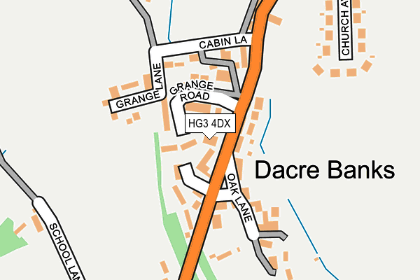 HG3 4DX map - OS OpenMap – Local (Ordnance Survey) HG3 4DX map - OS OpenMap – Local (Ordnance Survey)