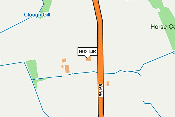 HG3 4JR map - OS OpenMap – Local (Ordnance Survey) HG3 4JR map - OS OpenMap – Local (Ordnance Survey)