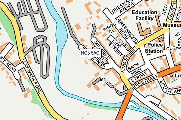 HG3 5AQ map - OS OpenMap – Local (Ordnance Survey)