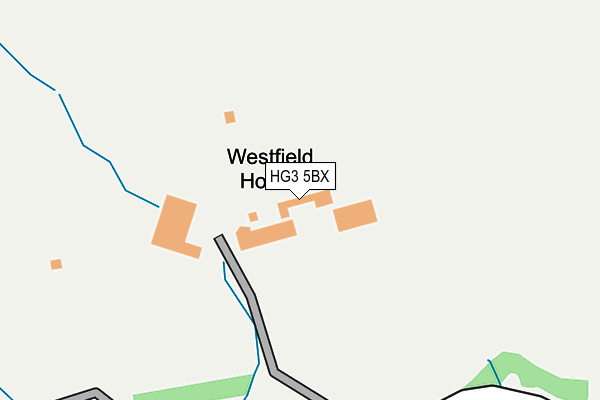 HG3 5BX map - OS OpenMap – Local (Ordnance Survey)