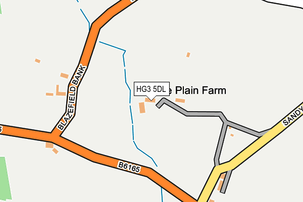 HG3 5DL map - OS OpenMap – Local (Ordnance Survey) HG3 5DL map - OS OpenMap – Local (Ordnance Survey)