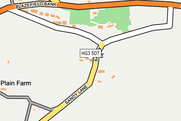 HG3 5DT map - OS OpenMap – Local (Ordnance Survey) HG3 5DT map - OS OpenMap – Local (Ordnance Survey)