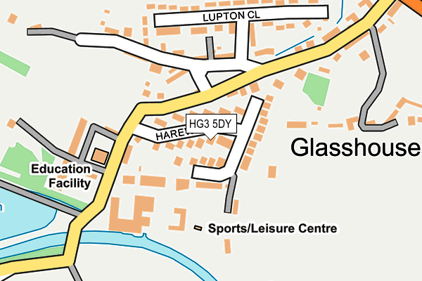 HG3 5DY map - OS OpenMap – Local (Ordnance Survey) HG3 5DY map - OS OpenMap – Local (Ordnance Survey)
