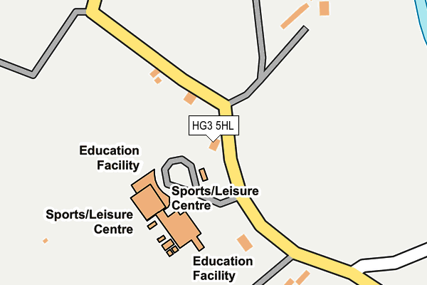 HG3 5HL map - OS OpenMap – Local (Ordnance Survey) HG3 5HL map - OS OpenMap – Local (Ordnance Survey)