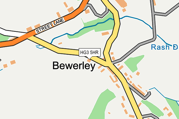 HG3 5HR map - OS OpenMap – Local (Ordnance Survey)