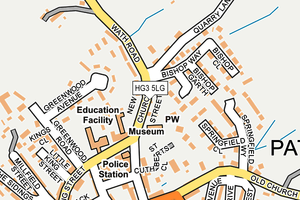 HG3 5LG map - OS OpenMap – Local (Ordnance Survey) HG3 5LG map - OS OpenMap – Local (Ordnance Survey)