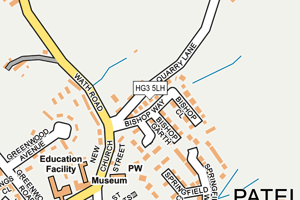 HG3 5LH map - OS OpenMap – Local (Ordnance Survey) HG3 5LH map - OS OpenMap – Local (Ordnance Survey)