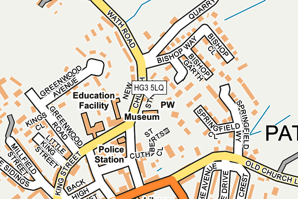 HG3 5LQ map - OS OpenMap – Local (Ordnance Survey)
