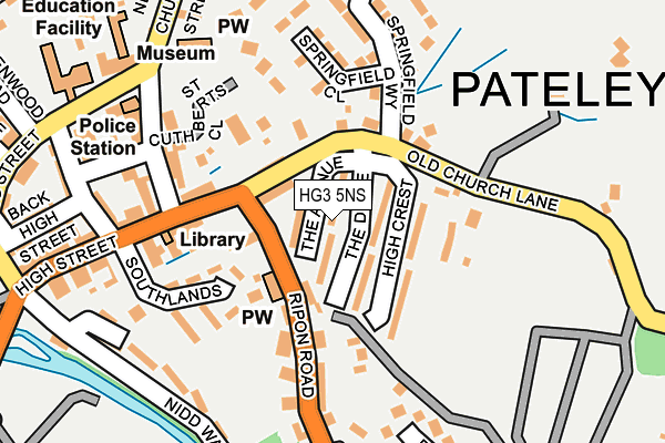 HG3 5NS map - OS OpenMap – Local (Ordnance Survey) HG3 5NS map - OS OpenMap – Local (Ordnance Survey)