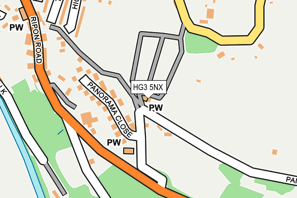 HG3 5NX map - OS OpenMap – Local (Ordnance Survey) HG3 5NX map - OS OpenMap – Local (Ordnance Survey)