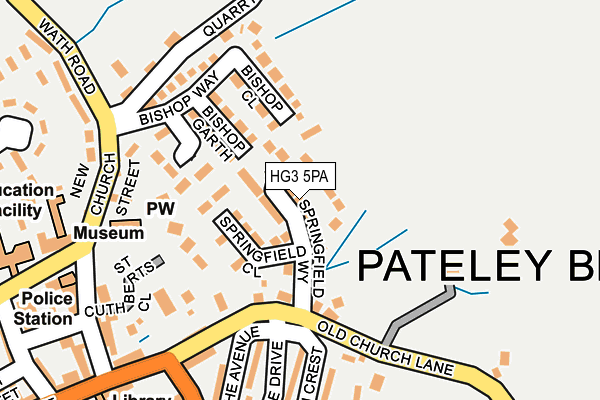 HG3 5PA map - OS OpenMap – Local (Ordnance Survey)