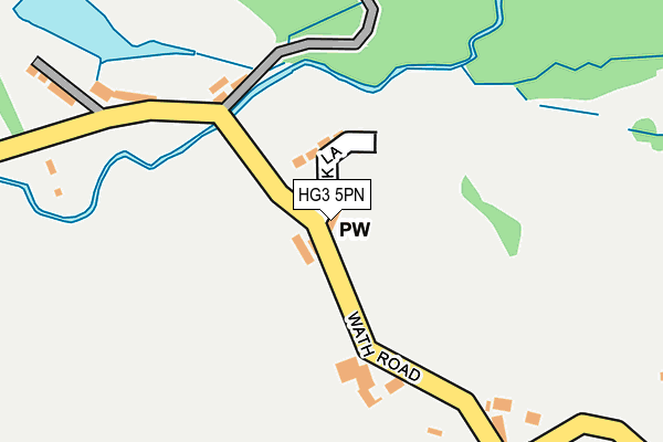 HG3 5PN map - OS OpenMap – Local (Ordnance Survey) HG3 5PN map - OS OpenMap – Local (Ordnance Survey)