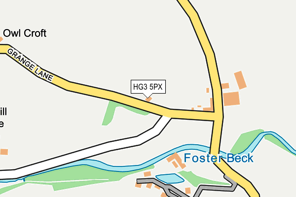 HG3 5PX map - OS OpenMap – Local (Ordnance Survey) HG3 5PX map - OS OpenMap – Local (Ordnance Survey)