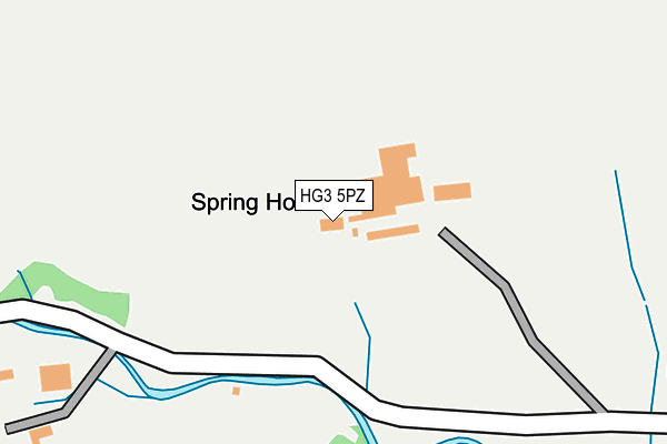 HG3 5PZ map - OS OpenMap – Local (Ordnance Survey) HG3 5PZ map - OS OpenMap – Local (Ordnance Survey)