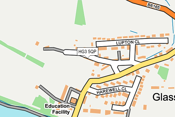 HG3 5QP map - OS OpenMap – Local (Ordnance Survey) HG3 5QP map - OS OpenMap – Local (Ordnance Survey)