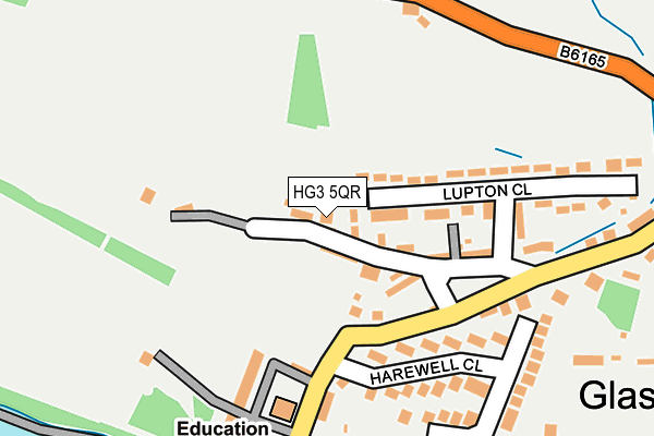 HG3 5QR map - OS OpenMap – Local (Ordnance Survey) HG3 5QR map - OS OpenMap – Local (Ordnance Survey)