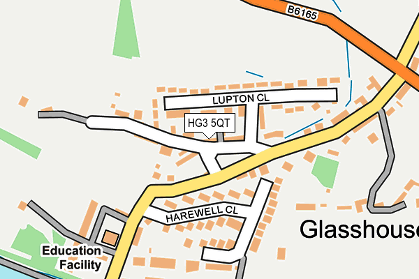 HG3 5QT map - OS OpenMap – Local (Ordnance Survey) HG3 5QT map - OS OpenMap – Local (Ordnance Survey)