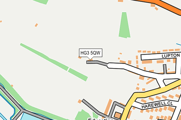 HG3 5QW map - OS OpenMap – Local (Ordnance Survey) HG3 5QW map - OS OpenMap – Local (Ordnance Survey)