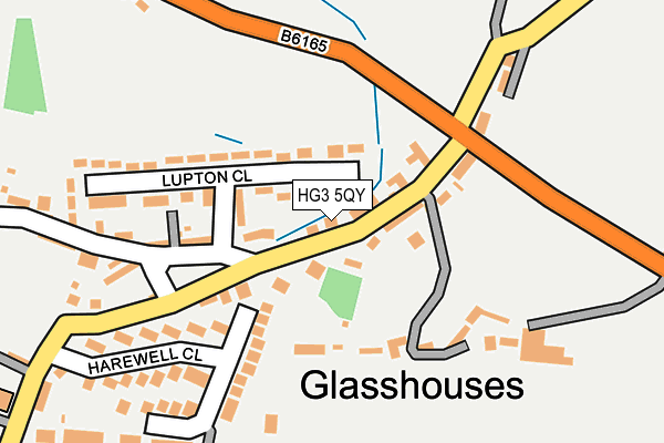 HG3 5QY map - OS OpenMap – Local (Ordnance Survey) HG3 5QY map - OS OpenMap – Local (Ordnance Survey)