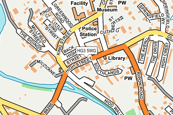 HG3 5WG map - OS OpenMap – Local (Ordnance Survey) HG3 5WG map - OS OpenMap – Local (Ordnance Survey)