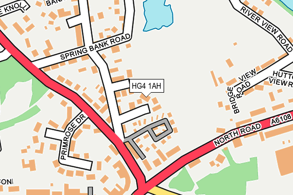 HG4 1AH map - OS OpenMap – Local (Ordnance Survey) HG4 1AH map - OS OpenMap – Local (Ordnance Survey)