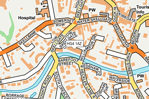 HG4 1AZ map - OS OpenMap – Local (Ordnance Survey) HG4 1AZ map - OS OpenMap – Local (Ordnance Survey)