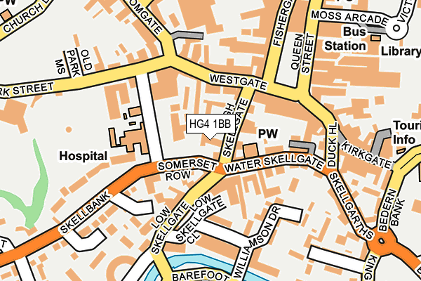 HG4 1BB map - OS OpenMap – Local (Ordnance Survey) HG4 1BB map - OS OpenMap – Local (Ordnance Survey)