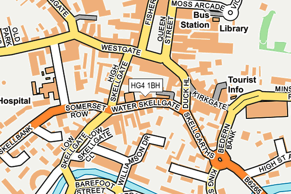 HG4 1BH map - OS OpenMap – Local (Ordnance Survey) HG4 1BH map - OS OpenMap – Local (Ordnance Survey)