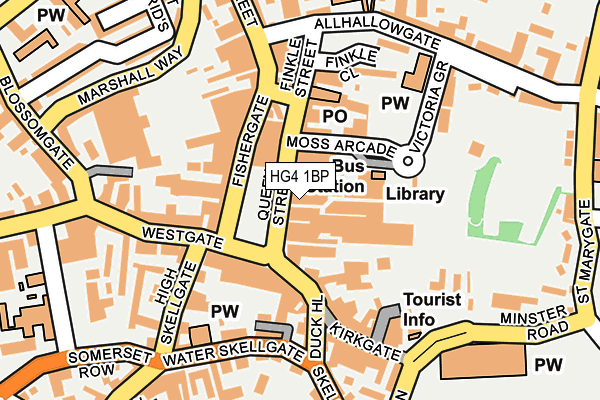HG4 1BP map - OS OpenMap – Local (Ordnance Survey) HG4 1BP map - OS OpenMap – Local (Ordnance Survey)