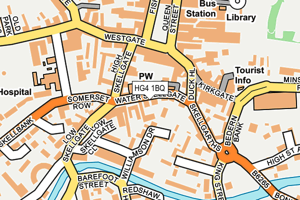 HG4 1BQ map - OS OpenMap – Local (Ordnance Survey) HG4 1BQ map - OS OpenMap – Local (Ordnance Survey)