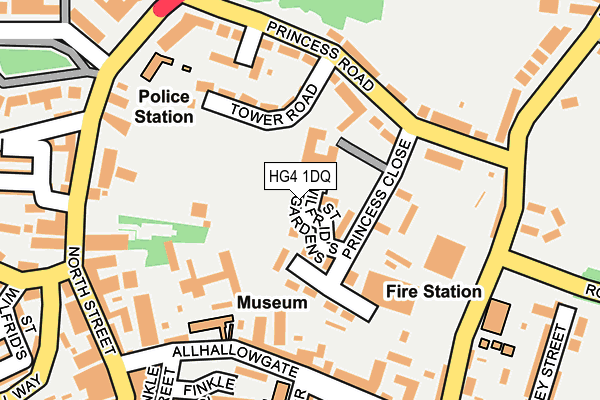 HG4 1DQ map - OS OpenMap – Local (Ordnance Survey) HG4 1DQ map - OS OpenMap – Local (Ordnance Survey)