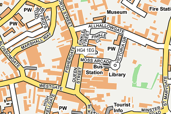 HG4 1EG map - OS OpenMap – Local (Ordnance Survey) HG4 1EG map - OS OpenMap – Local (Ordnance Survey)