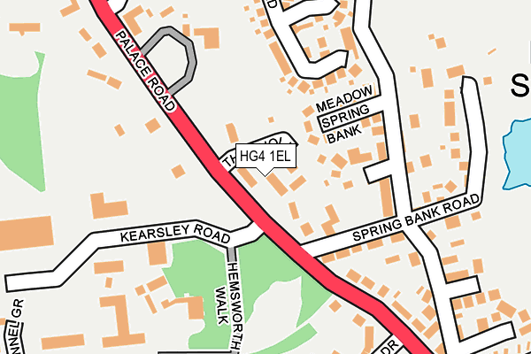 HG4 1EL map - OS OpenMap – Local (Ordnance Survey) HG4 1EL map - OS OpenMap – Local (Ordnance Survey)