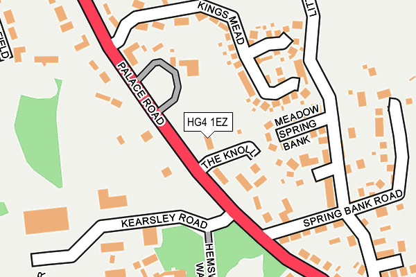 HG4 1EZ map - OS OpenMap – Local (Ordnance Survey) HG4 1EZ map - OS OpenMap – Local (Ordnance Survey)