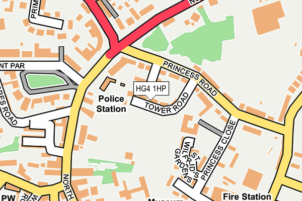 HG4 1HP map - OS OpenMap – Local (Ordnance Survey) HG4 1HP map - OS OpenMap – Local (Ordnance Survey)