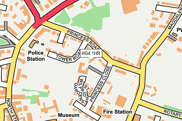 HG4 1HR map - OS OpenMap – Local (Ordnance Survey) HG4 1HR map - OS OpenMap – Local (Ordnance Survey)