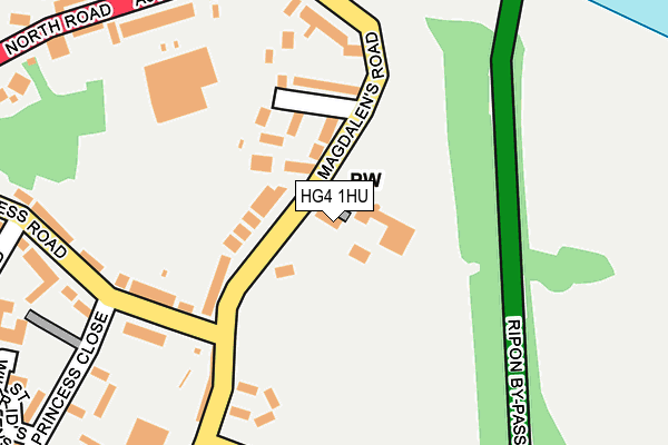 HG4 1HU map - OS OpenMap – Local (Ordnance Survey) HG4 1HU map - OS OpenMap – Local (Ordnance Survey)
