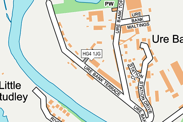 HG4 1JG map - OS OpenMap – Local (Ordnance Survey) HG4 1JG map - OS OpenMap – Local (Ordnance Survey)