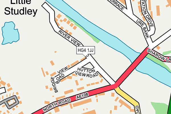 HG4 1JJ map - OS OpenMap – Local (Ordnance Survey) HG4 1JJ map - OS OpenMap – Local (Ordnance Survey)
