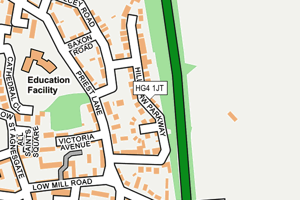 HG4 1JT map - OS OpenMap – Local (Ordnance Survey) HG4 1JT map - OS OpenMap – Local (Ordnance Survey)