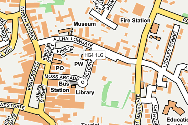 HG4 1LG map - OS OpenMap – Local (Ordnance Survey) HG4 1LG map - OS OpenMap – Local (Ordnance Survey)