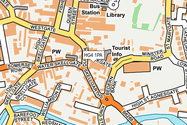 HG4 1PA map - OS OpenMap – Local (Ordnance Survey) HG4 1PA map - OS OpenMap – Local (Ordnance Survey)