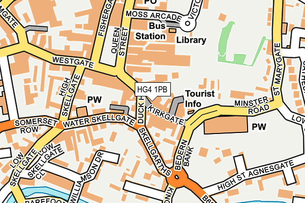 HG4 1PB map - OS OpenMap – Local (Ordnance Survey) HG4 1PB map - OS OpenMap – Local (Ordnance Survey)