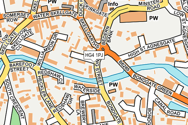 HG4 1PJ map - OS OpenMap – Local (Ordnance Survey) HG4 1PJ map - OS OpenMap – Local (Ordnance Survey)