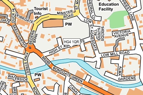 HG4 1QR map - OS OpenMap – Local (Ordnance Survey)