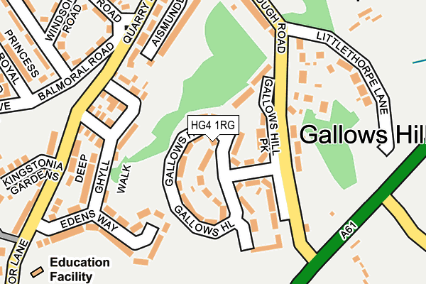HG4 1RG map - OS OpenMap – Local (Ordnance Survey) HG4 1RG map - OS OpenMap – Local (Ordnance Survey)