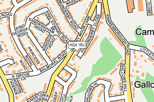 HG4 1RJ map - OS OpenMap – Local (Ordnance Survey) HG4 1RJ map - OS OpenMap – Local (Ordnance Survey)