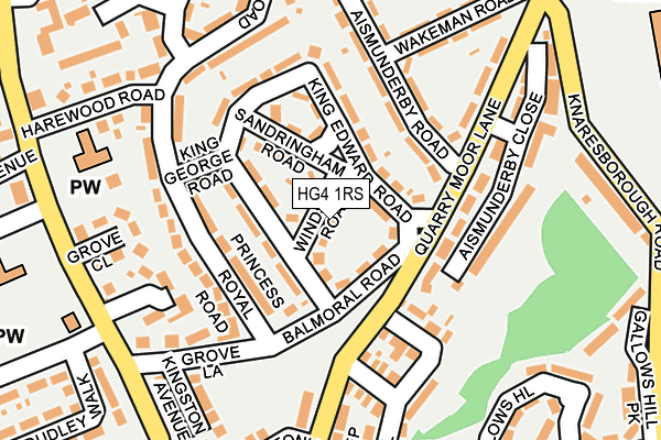 HG4 1RS map - OS OpenMap – Local (Ordnance Survey) HG4 1RS map - OS OpenMap – Local (Ordnance Survey)
