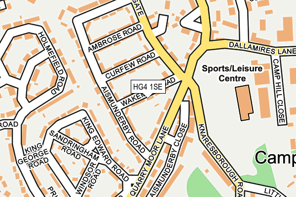 HG4 1SE map - OS OpenMap – Local (Ordnance Survey) HG4 1SE map - OS OpenMap – Local (Ordnance Survey)